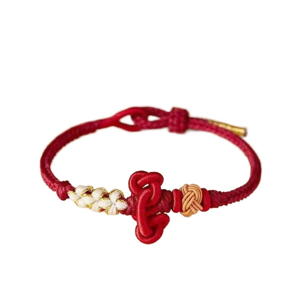 Personality Wenchang Knot Wrist Rope Fortunate Ornaments Chinese Knot Bangle  Women