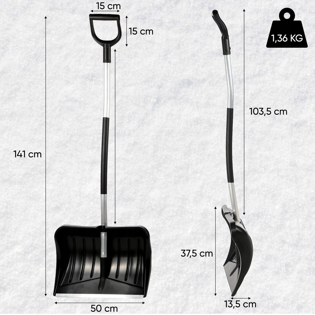 KADAX Snow Shovel Sturdy Shovel for Snow Removal Ergo with Handle