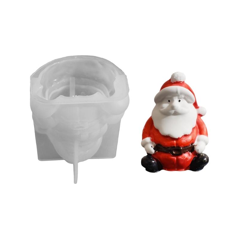 Santa/Snowman Silicone Mold Heat Resistant Christmas Mold