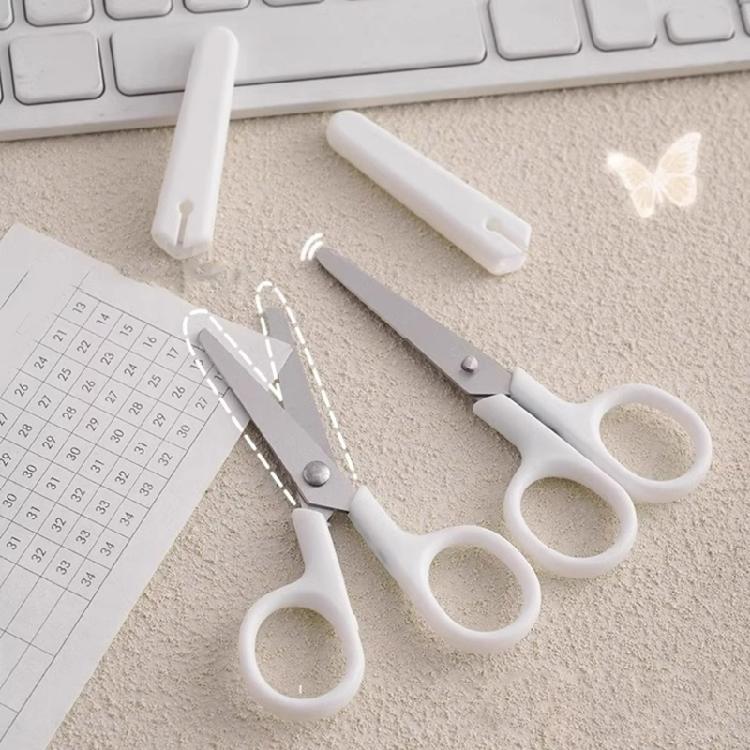 Untarnished Safety Scissors Protective Cover Plan Thin Crafting Tool Pointed Sharpeners For Office Materials Home Use