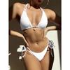 European and American Swimwear Women's Sexy Bikini Solid Color Swimsuit