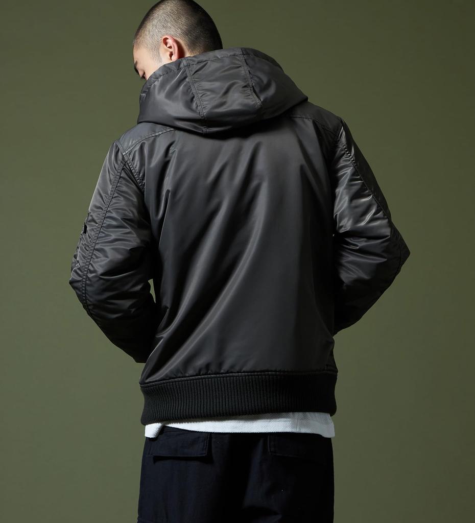 Alpha Industries TA1716 Hooded Rib Men's Jacket, RP.GRAY