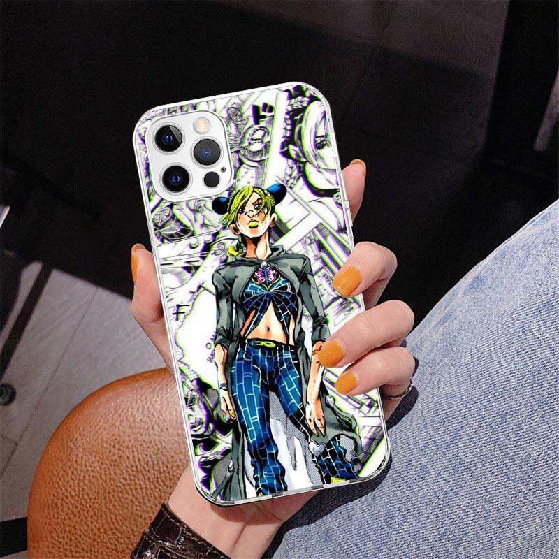 JoJo's Bizarre Adventure Jolyne Cujoh Phone Case For iPhone 17 Air 16 Pro Max 16E 15 + 14 Plus 11 12 13 Mini 7 8 SE Gift Print C
