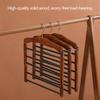 Scaffale Multifunzionale Multi-livello in Legno Massello per Pantaloni Appendiabiti Domestico in Legno Scaffale porta Asciugamani Sciarpe Cravatte Non segna