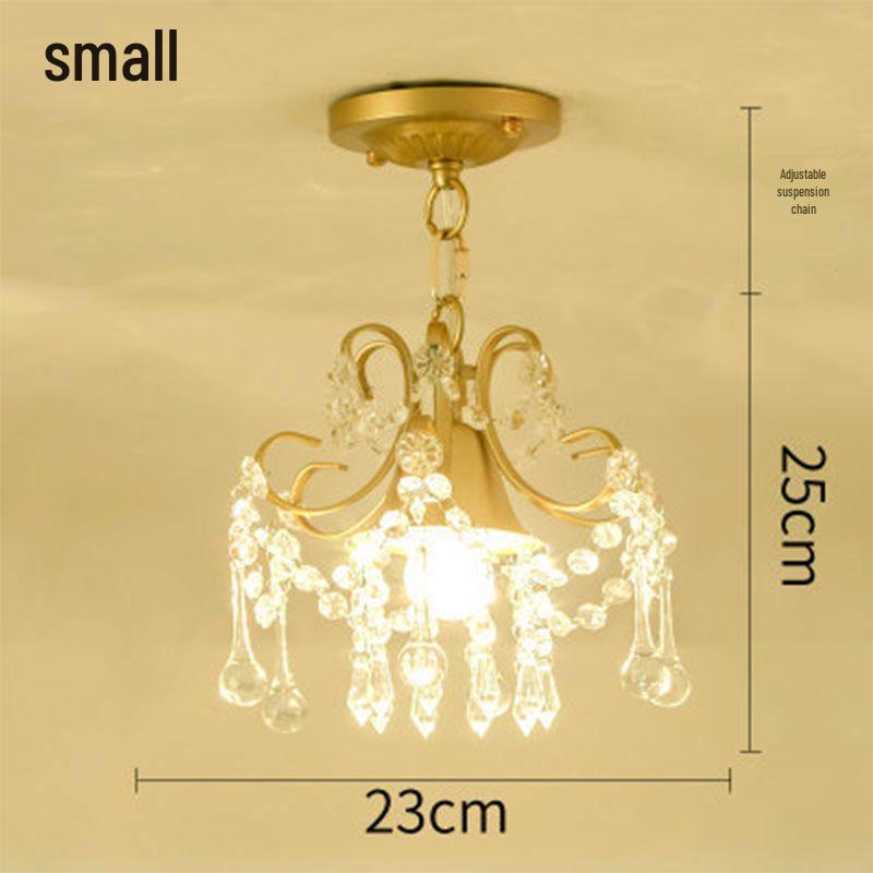 Crystal Chandelier for Bedroom, Hallway, or Living Room - European/American Style, 2025 Model