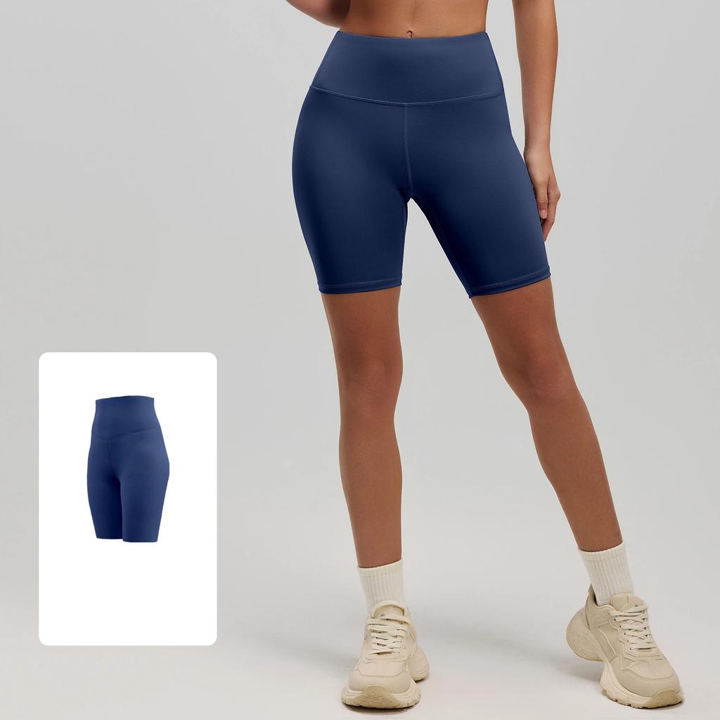 New Summer Fitness Yoga Shorts for Women Hip-raising High-waisted Elastic Leggings Sports Running Pants Female