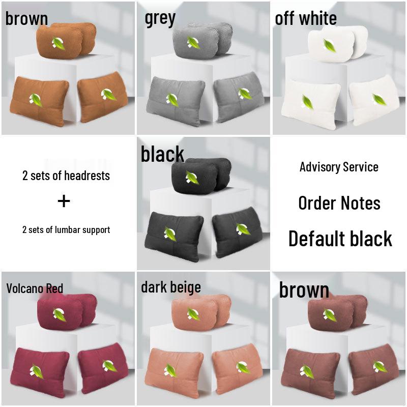 Nio EC6 Car Headrest & Lumbar Support Cushion - Neck & Back Protection Pillow, Seat Accessory