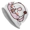 Boba Mochi Peach And Goma By Beanies Caps For Hip Hop Winter Warm Knitting Hat Adult Anime Panda Bubu Dudu Bear Bonnet Hats