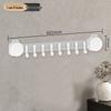 Strong Suction Mop Holder: No-Drill, Traceless, Wall Mount Clip for Kitchen or Bathroom with Widened, Movable, Load-Bearing Hook.