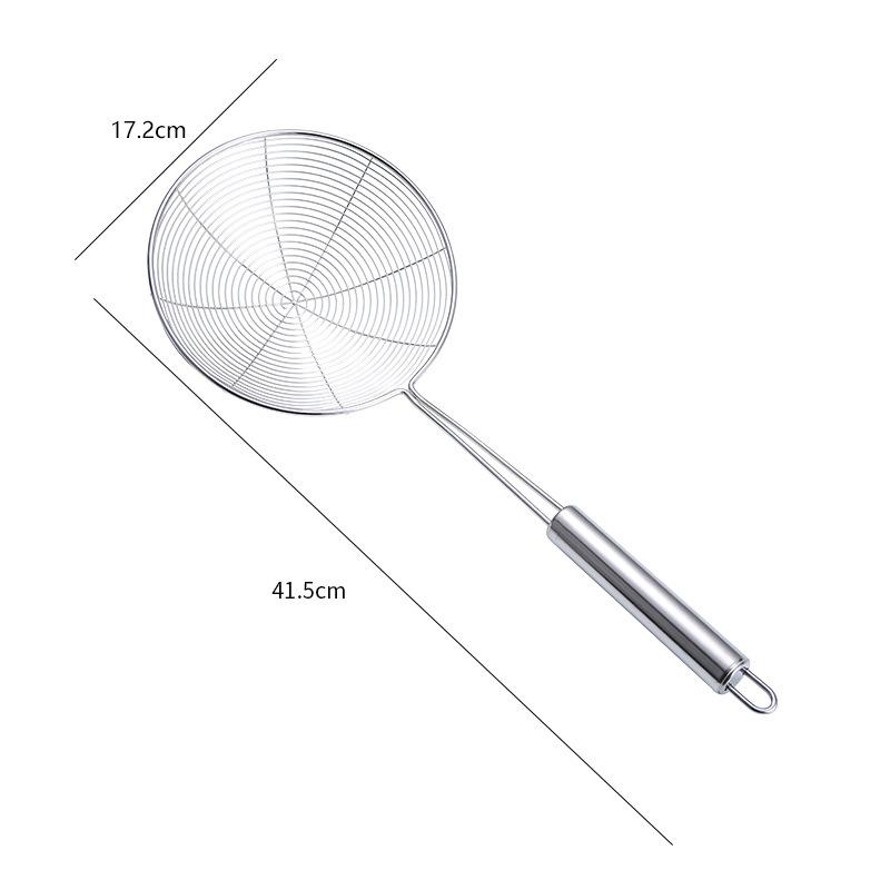 Stainless Steel Oil Frying Spoon Colander Mesh Strainer Round Net Filter Scoop Noodles Dumpling Sieve for Kitchen Accessories