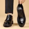 Herren-Größenerhöhende Brogue-Lederschuhe - Modell 2026, Lässig-Business, Dicke Sohle, Perfekt für Hochzeiten und Bräutigame