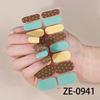 16Tips Full Cover Nail Sticker Colorful Polka Dot Nail Polish Strips Long-Lasting Self Adhesive Nail Art DIY Manicure Decoration