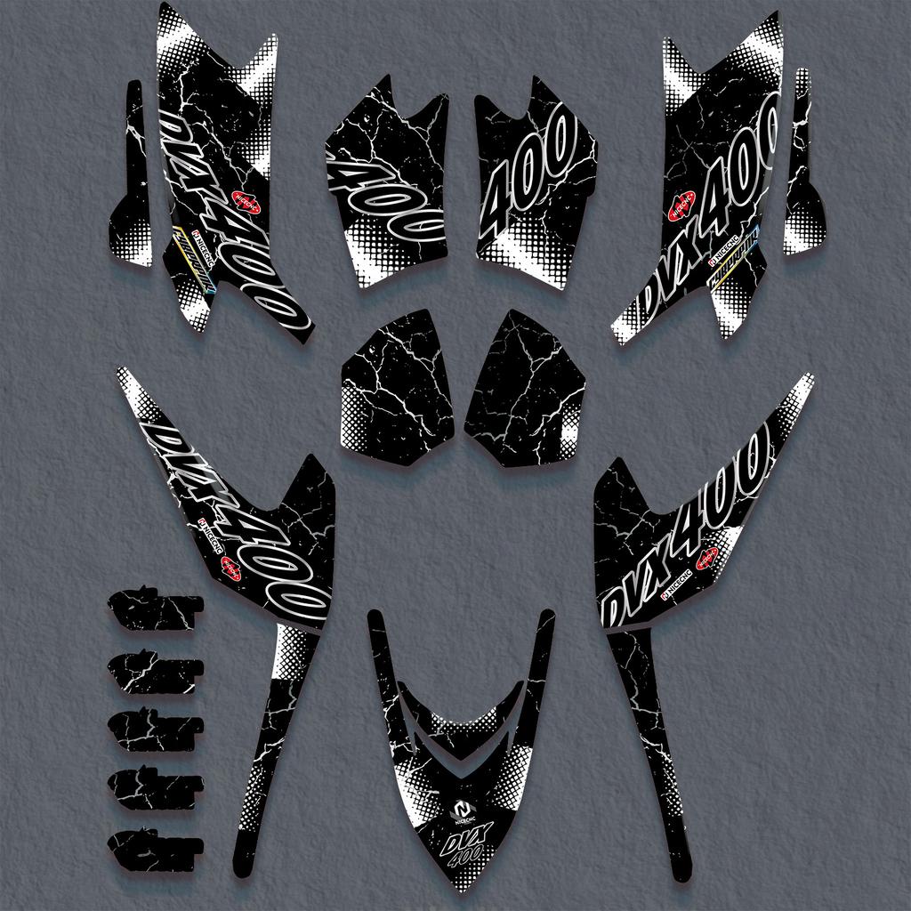 ATV Graphics Background Decals Stickers For Arctic Cat DVX 400 2004 2005 2006 2007 2008 Motorcycle Customize Protector Sticker