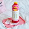 Cute Cartoon Kids Insulated Water Bottle With Double Drinking Straws For School And Travel