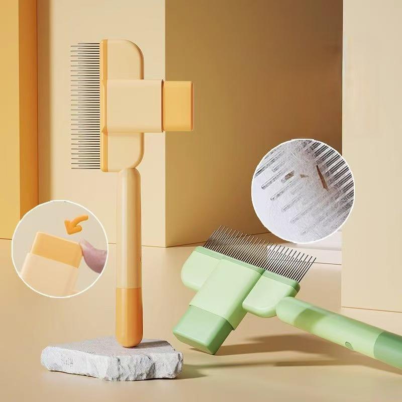 Dog Comb Pet Hair Remover One Button Dogs Brush Cat Brush Massage Combs Dog Grooming Brushes Tool Pet Supplies