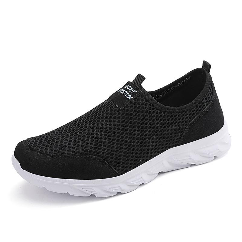 Summer Mesh Cover Men's Shoes Breathable Sports Shoes Lightweight Travel Shoes Casual And Fashionable Commuting Walking Shoes