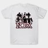 Men Black Print T-shirt Liberal Animation Nofx No-Cut Transfer Paper Print Cotton Tshirt