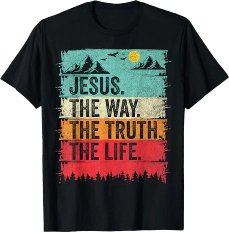 Jesus The Way Truth Life Christian Worship T-Shirt L