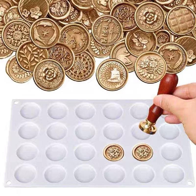 24-Cavity Silicone Mold for Chocolate Chip Mousse Cakes or Handmade Soaps