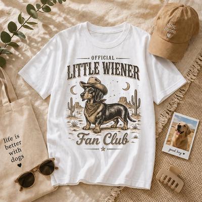 Vintage Dachshund Cowboy T-Shirt – Western Wiener Dog Fan Club Tee