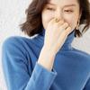 Women's Long Sleeve High Neck Knit Sweater - Loose Autumn/Winter Pullover Top