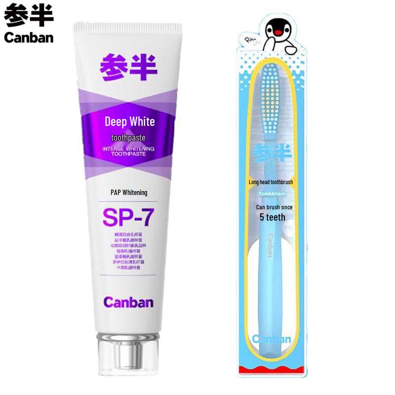 Canban Pingu Co-branded Toothpaste & Toothbrush Set