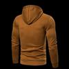 2025 Men's Trendy Solid Color Hooded Sweatshirt - Autumn/Winter Versatile Casual Pullover