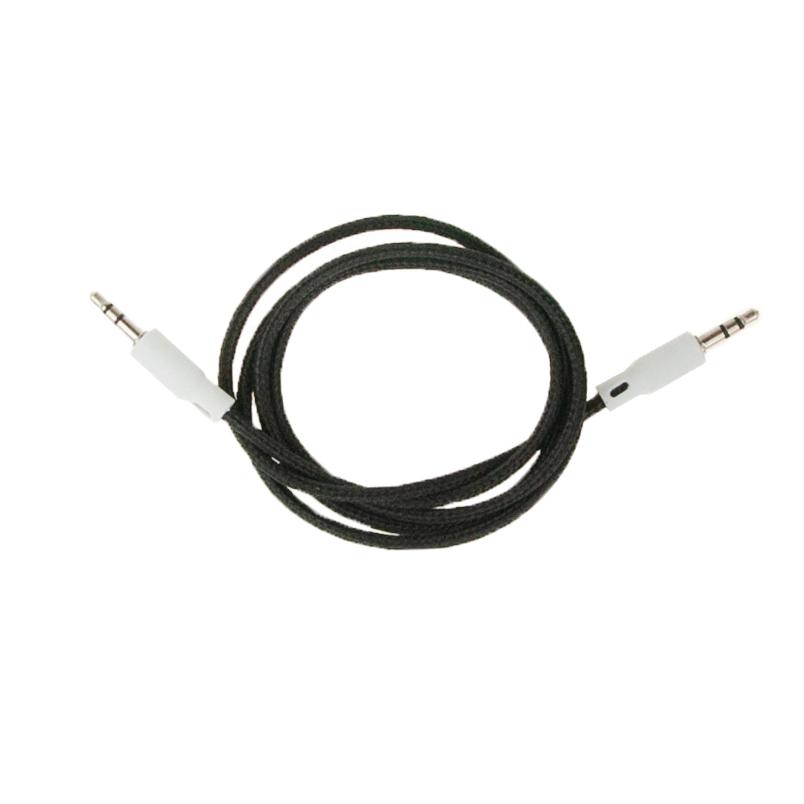 Kabel Przewód Audio Aux Mini Jack 3,5 Mm Do Telefonu Samochodu Głośnika 1M