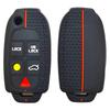 Drop-proof key cover for Volvo XC90 folding 5-button key cover, old Volvo S80 honeycomb pattern silicone key bag