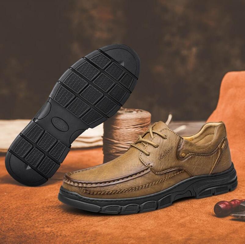 Casual Shoes Handmade Shoes Breathable Casual Leather Shoes Men's Loafers Classic Hand Stitched Men's Shoes