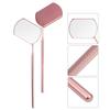 Grafting Eyelash Inspection Mirror Handheld Stainless Steel Eyelash Checking Enhancement Tools for Beauty Salon Use