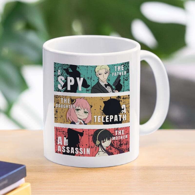 Spy X Family Anya kubek do kawy kubek Loid Yor fałszerz kubki ceramiczne dla dzieci chłopcy herbata kawa z mlekiem naczynia do picia prezent dla przyjaciela