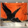 Abstract Art of Black Angels Digital printing polyester wall tapestry suitable for use living rooms bedrooms offices bars party