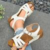 Fashion Women's Sandals 2025 Summer Women Wedge Sandals Lightweight Ankle Buckle Platform Women Shoes Gladiator Sandals Beach Sandles