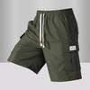 Men's Casual Pants, Loose Five Quarter Pants, Summer Men's Straight Leg Work Pants, Men's Shorts
