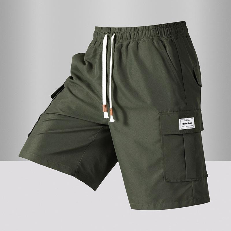 Men's Casual Pants, Loose Five Quarter Pants, Summer Men's Straight Leg Work Pants, Men's Shorts