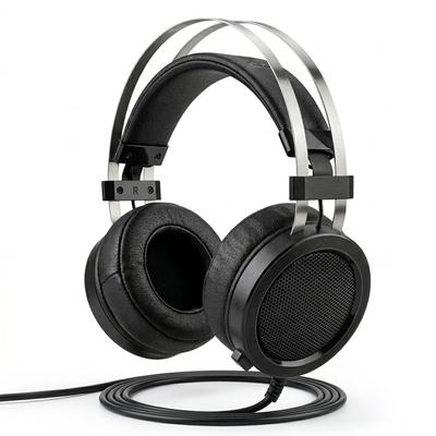 Gaming Headset, Wired, with Microphone, 3.5mm Plug, 40mm Drivers, Voice Chat, Esports, Teleworking, Video Conferencing, Lightweight, Compatible with P