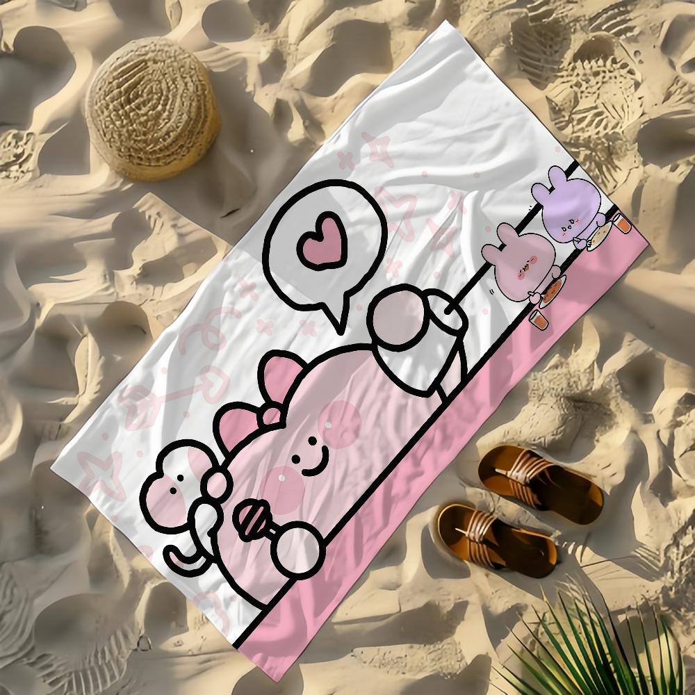 Cute Asamimichan Towel Yoga Gym Yoga Gym Lightweight Portable for Swimming Beach Travel Sports Accessories Sandproof