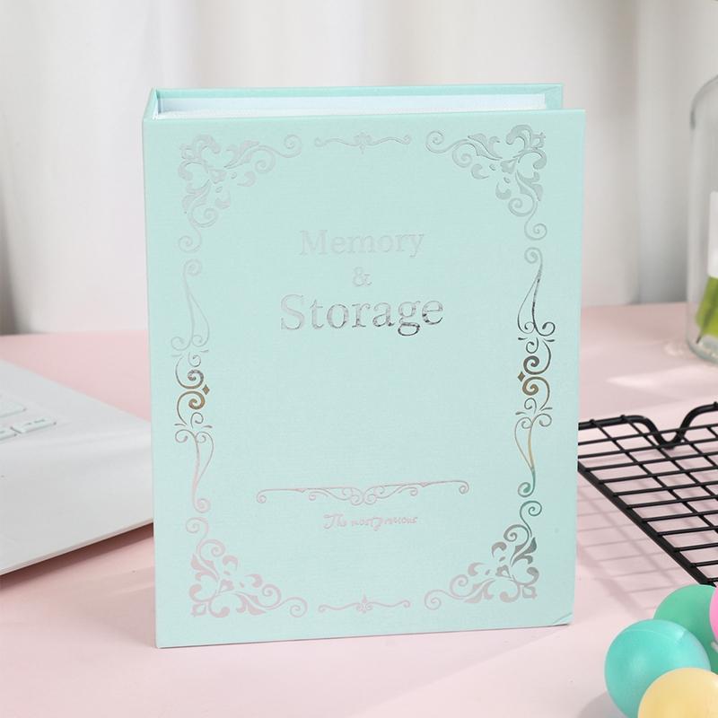 

1 шт. Твердый альбом Po с тиснением букв, винтажный чехол для карт Po большой емкости для Po, хранение карт