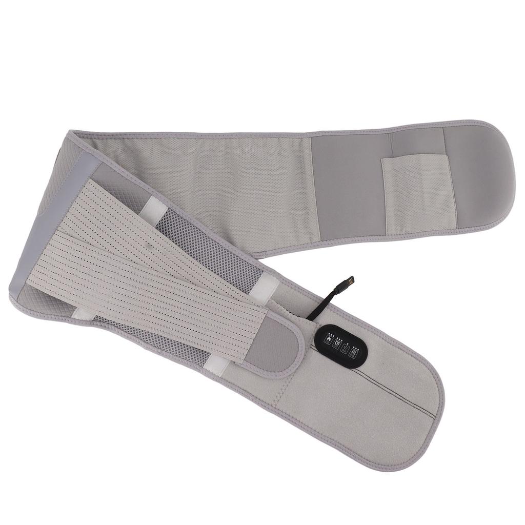 Heating Massage Waist Belt 3 Gear Temperature Massage Force and Timing Vibration Massager for