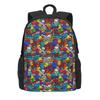 Schwarz-Weiß Graffiti Rucksack Abstraktes Symbol Neuheit Rucksäcke Damen Herren Universität Langlebig Schulrucksäcke Design Rucksack