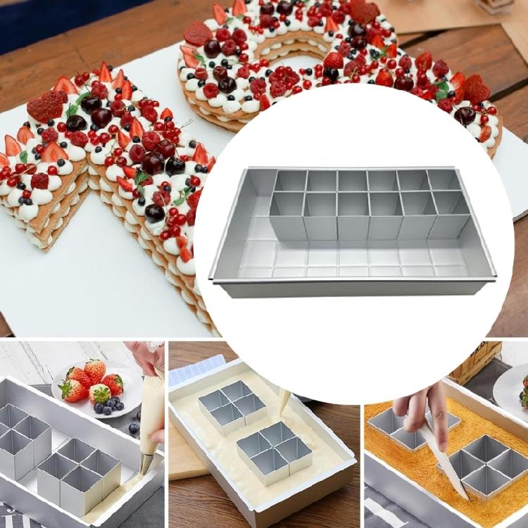 3d Alphabets Letter Number Cake Tin Baking Tray Aluminum Cake Decorating Tool Rectangular Chocolates Bread Mould