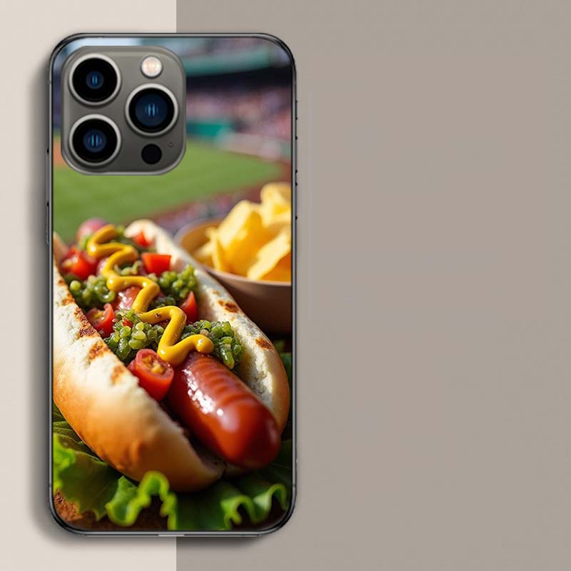 Onion and Pepper Flavored Grilled Sausage Hot Dog Phone Case For Iphone 17 Air 15 Pro 14 Plus 16 Pro Max 17E 16E 12 13 Mini 11