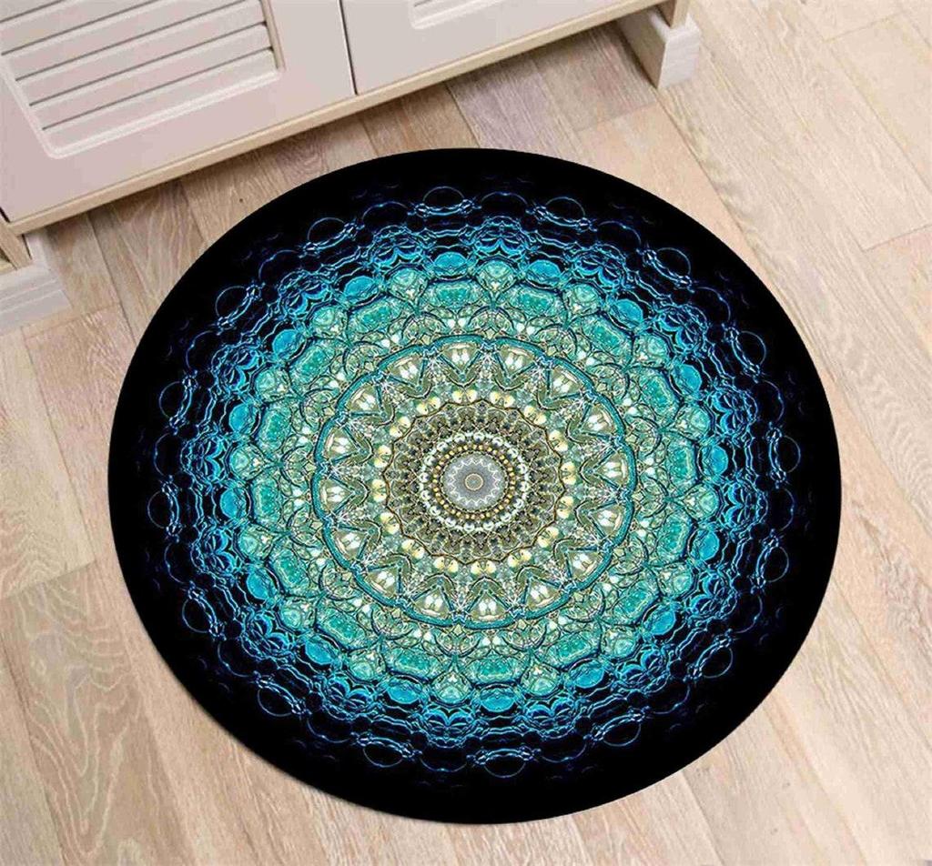 Mandala,Mandala Rug,Mandala Round Rug,Round Rug,Mandala Pattern Round,Popular ,Themed Rug,Living Room,Home Decor,Gift For Her,Non Slip Rug
