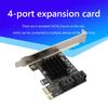 Image Card Extension Cable Adapter Card PCIe SATA Adapter 4 Port SATA III to PCI Express 3.0 X1 Internal Expansion Card