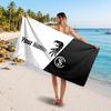 Asciugamano da Spiaggia Personalizzato SC Freiburg, Stampa Testo Nome Personalizzato, Asciugamano Morbido Asciugatura Rapida con Logo Calcio, Regalo per le Vacanze