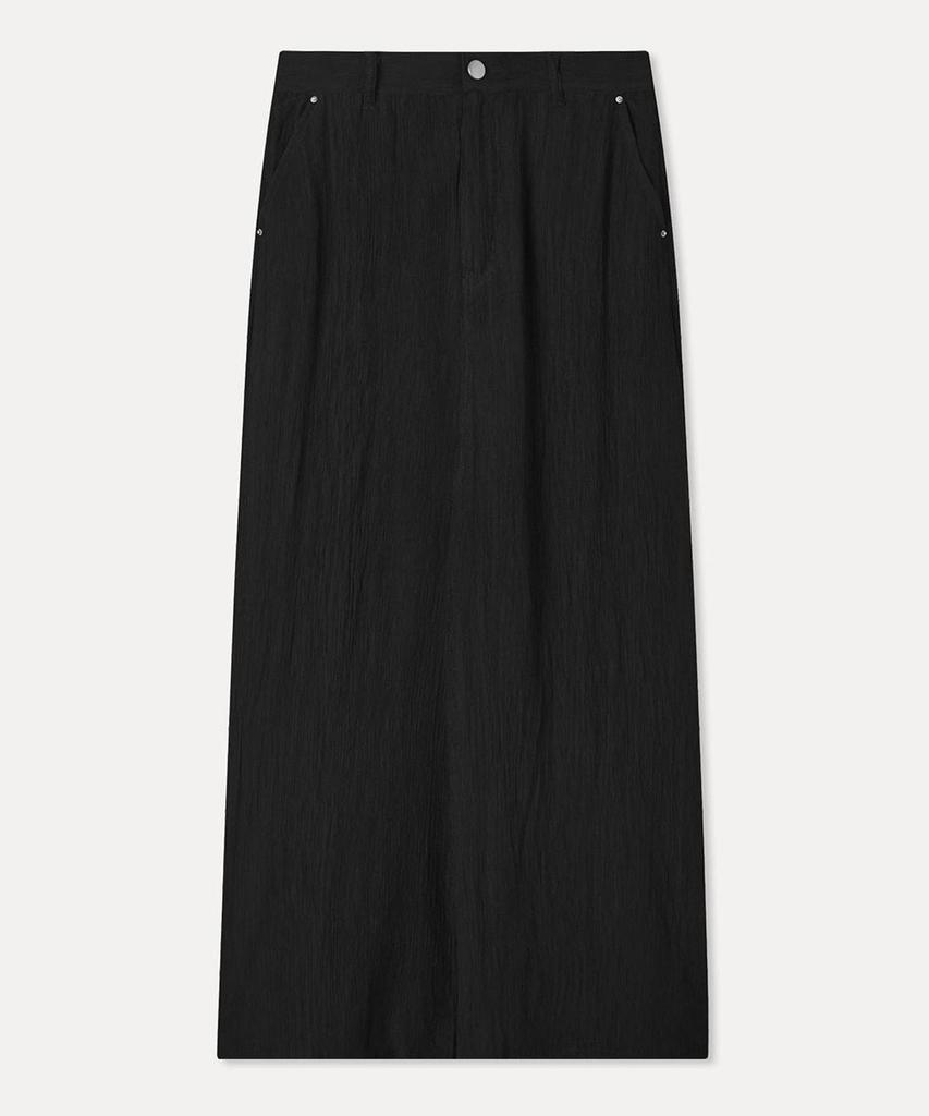 MIXXO Crinkle Back Elastic Maxi Long Skirt_Miwwhg81Aa