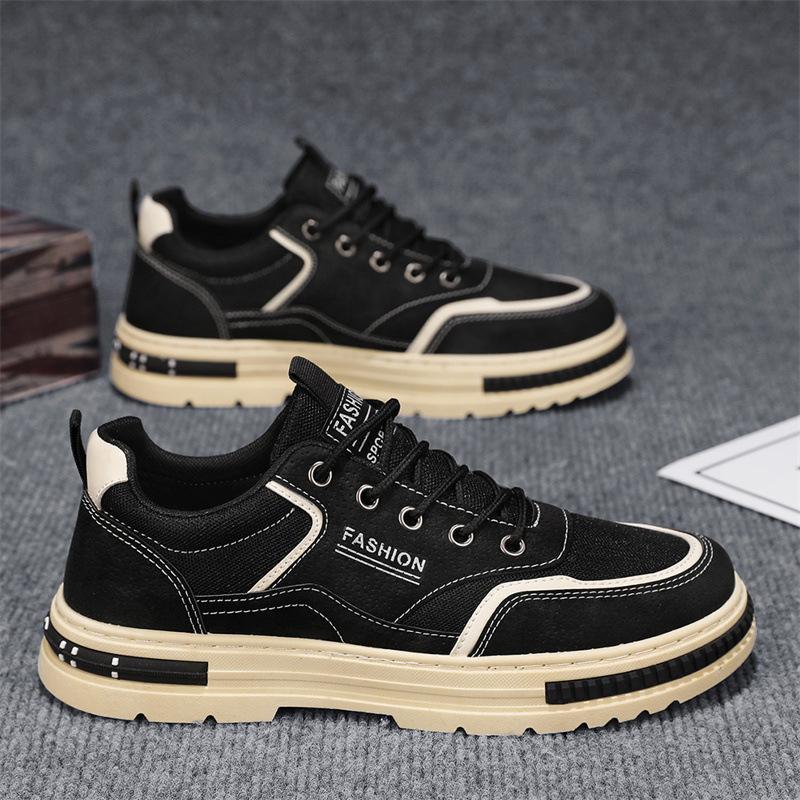 Men's Shoes Spring Breathable New Casual Sports Tooling Board Shoes Men's Non-slip and Wear-resistant Work Trendy Shoes