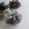 JewelVOX Scrunchie Hair Hair Accessory for Organza Cute and Stylish Tie, Women, Ribbon, (Khaki)