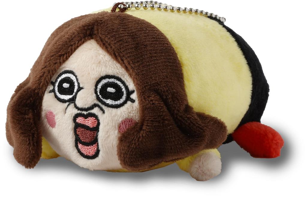 [Many a Little] Panpan-kun's Daily Life Tawara Plush Mascot Ball ChainKeychain (Okuji)